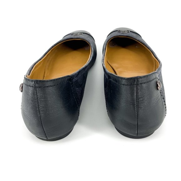 COACH Chelsea Black Smoke Signature Ballet Flats - Picture 7 of 16